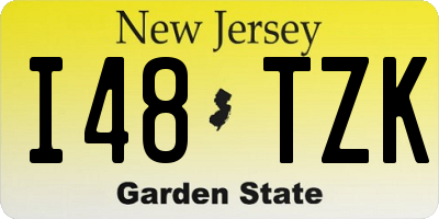 NJ license plate I48TZK