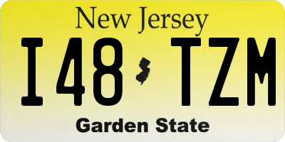 NJ license plate I48TZM