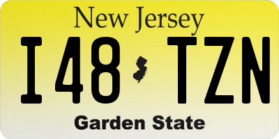 NJ license plate I48TZN
