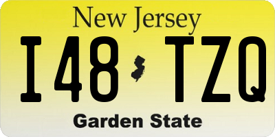 NJ license plate I48TZQ
