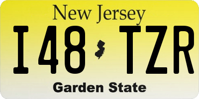 NJ license plate I48TZR