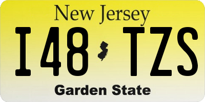 NJ license plate I48TZS