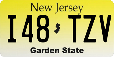 NJ license plate I48TZV