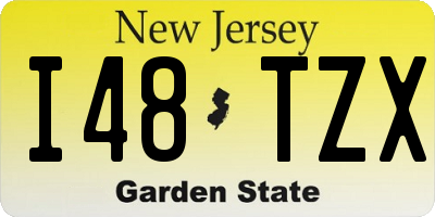 NJ license plate I48TZX