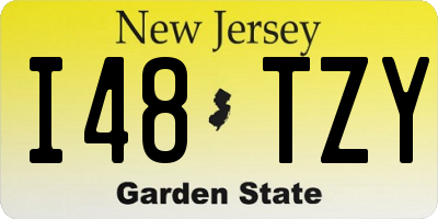 NJ license plate I48TZY