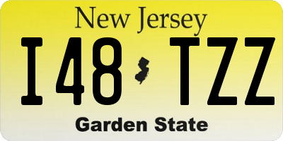 NJ license plate I48TZZ
