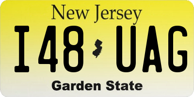 NJ license plate I48UAG