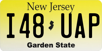 NJ license plate I48UAP