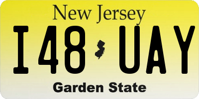 NJ license plate I48UAY