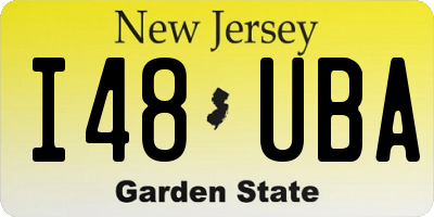 NJ license plate I48UBA