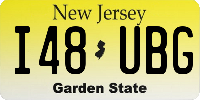 NJ license plate I48UBG