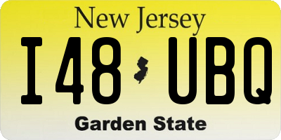 NJ license plate I48UBQ