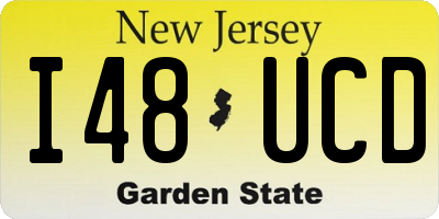 NJ license plate I48UCD