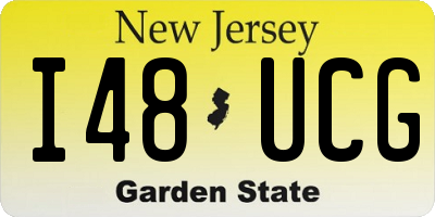 NJ license plate I48UCG