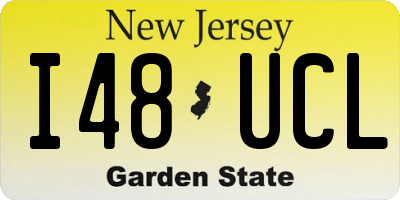 NJ license plate I48UCL