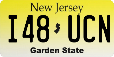 NJ license plate I48UCN