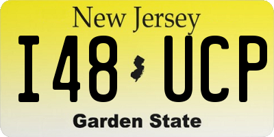 NJ license plate I48UCP