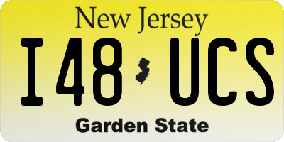 NJ license plate I48UCS
