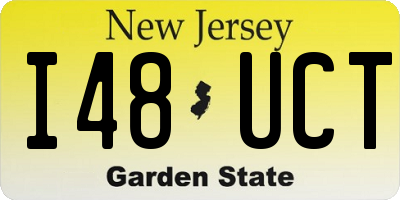 NJ license plate I48UCT