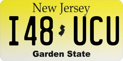 NJ license plate I48UCU