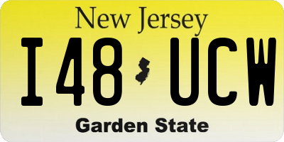 NJ license plate I48UCW