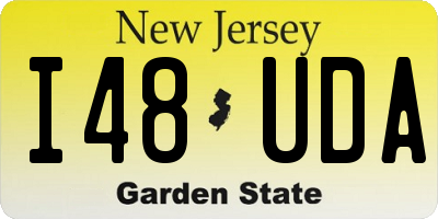 NJ license plate I48UDA