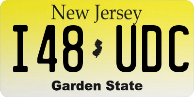 NJ license plate I48UDC