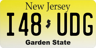 NJ license plate I48UDG