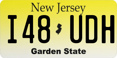 NJ license plate I48UDH
