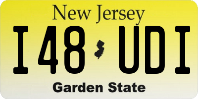 NJ license plate I48UDI