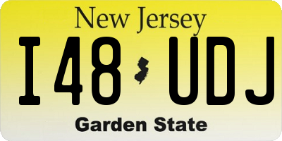 NJ license plate I48UDJ