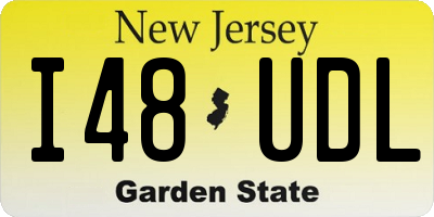 NJ license plate I48UDL