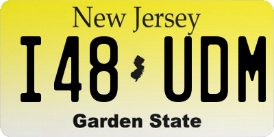 NJ license plate I48UDM