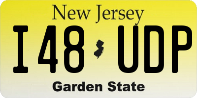 NJ license plate I48UDP