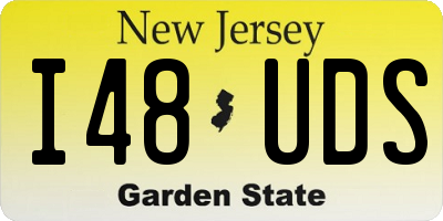 NJ license plate I48UDS