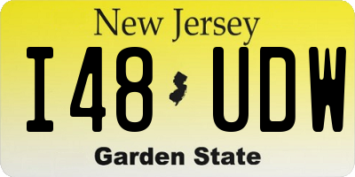 NJ license plate I48UDW