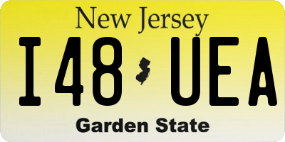NJ license plate I48UEA