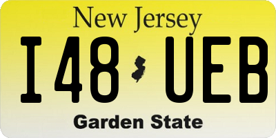 NJ license plate I48UEB