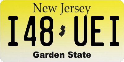 NJ license plate I48UEI