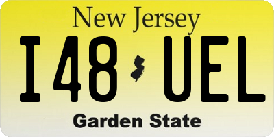 NJ license plate I48UEL