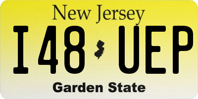 NJ license plate I48UEP