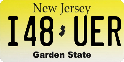 NJ license plate I48UER
