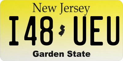 NJ license plate I48UEU