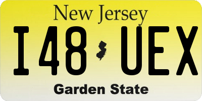 NJ license plate I48UEX