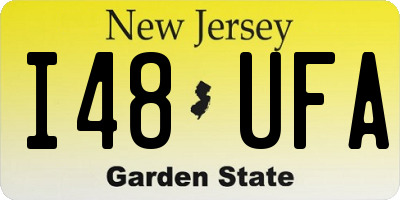 NJ license plate I48UFA