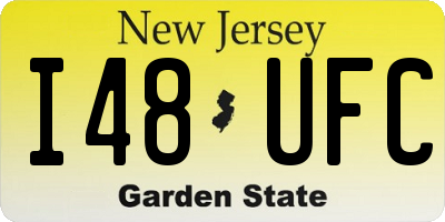 NJ license plate I48UFC