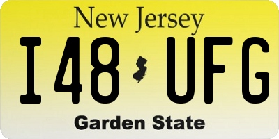 NJ license plate I48UFG