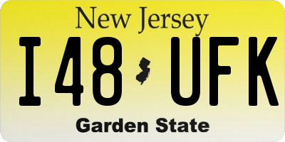 NJ license plate I48UFK