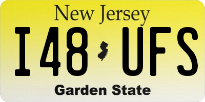 NJ license plate I48UFS