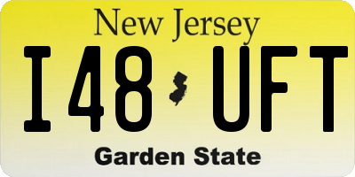 NJ license plate I48UFT